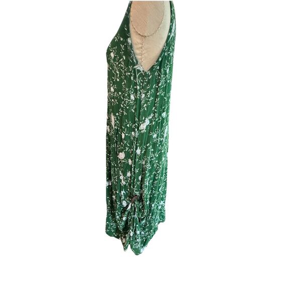 My Danielle, Green Floral/parrot Dress Wear Two Ways Summer Lightweight Large - Picture 4 of 8